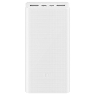 Портативное ЗУ Xiaomi Mi Power Bank3 18W 20000 mAh (2USB+Type-C)(PLM18ZM/VXN4258CN) Белый