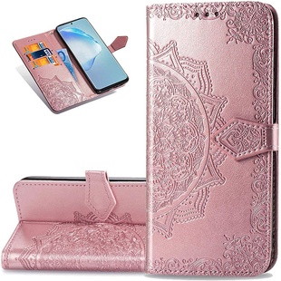 Кожаный чехол (книжка) Art Case с визитницей для Samsung Galaxy A52 4G / A52 5G / A52s Розовый