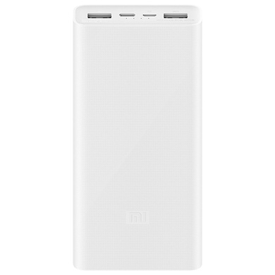 Портативний зарядний пристрій Xiaomi Mi Power Bank3 18W 20000 mAh (2USB+Type-C)(PLM18ZM/VXN4258CN), Белый