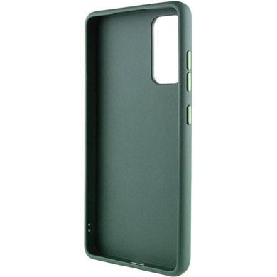 TPU чохол Bonbon Metal Style with MagSafe для Samsung Galaxy S21+, Зелений / Army green