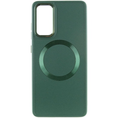 TPU чехол Bonbon Metal Style with MagSafe для Samsung Galaxy S21+ Зеленый / Army Green