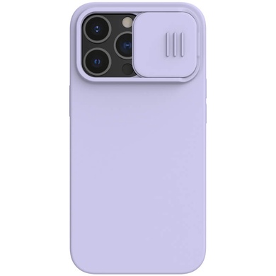 Силіконова накладка Nillkin Camshield Silky Magnetic для Apple iPhone 14 Pro Max (6.7"), Бузковий