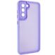 TPU+PC чехол Accent для Samsung Galaxy S21 FE White / Purple