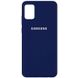 Чехол Silicone Cover Full Protective (AA) для Samsung Galaxy A31 Темно-синий / Midnight blue