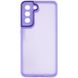 TPU+PC чехол Accent для Samsung Galaxy S21 FE White / Purple