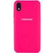 Чохол Silicone Cover Full Protective (AA) для Samsung Galaxy M01 Core / A01 Core, Розовый / Barbie pink