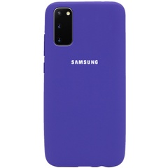 Чехол Silicone Cover Full Protective (AA) для Samsung Galaxy S20 Фиолетовый / Purple