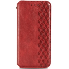 Кожаный чехол книжка GETMAN Cubic (PU) для Oppo A54 4G Красный