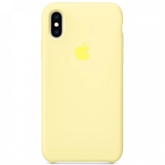 Чохол Silicone Case Full Protective (AA) для Apple iPhone XS Max (6.5 "), Желтый / Yellow