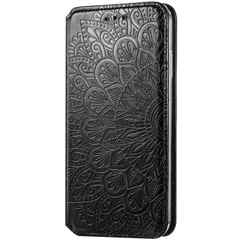 Кожаный чехол книжка GETMAN Mandala (PU) для Samsung Galaxy S20 FE Черный