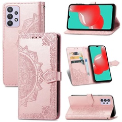 Кожаный чехол (книжка) Art Case с визитницей для Samsung Galaxy A33 5G Розовый