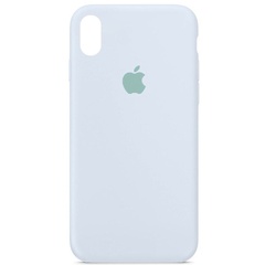 Чохол Silicone Case Full Protective (AA) для Apple iPhone X (5.8 ") / XS (5.8"), Блакитний / Cloud Blue