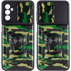 Удароміцний чохол Camshield Serge Ring Camo для Samsung Galaxy M23 5G / M13 4G, Зелений / Army green