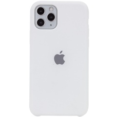 Чехол Silicone Case (AA) для Apple iPhone 11 Pro Max (6.5") Белый / White
