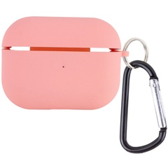 Силіконовий футляр з мікрофіброю для навушників Airpods Pro, Рожевий / Pink