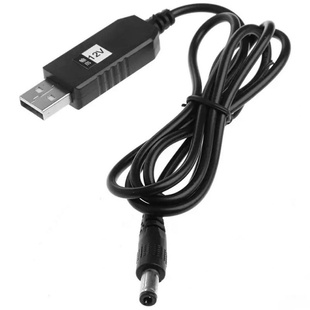 Кабель питания для роутера/модема USB-DC 12V GEN 2 (с преобразователем) Черный