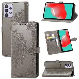 Кожаный чехол (книжка) Art Case с визитницей для Samsung Galaxy A52 4G / A52 5G / A52s Серый