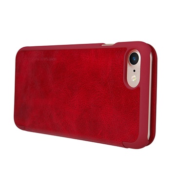 Кожаный чехол (книжка) Nillkin Qin Series для Apple iPhone 7 / 8 / SE (2020) (4.7") Красный