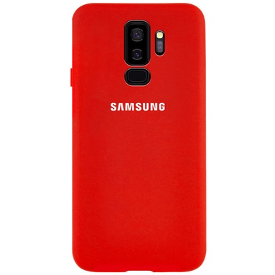 Чехол Silicone Cover Full Protective (AA) для Samsung Galaxy S9+ Красный / Red