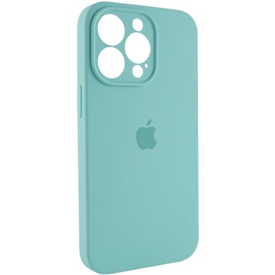 Чехол Silicone Case Full Camera Protective (AA) для Apple iPhone 13 Pro Max (6.7") Бирюзовый / Marine Green