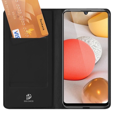 Чехол-книжка Dux Ducis с карманом для визиток для Samsung Galaxy A42 5G Черный