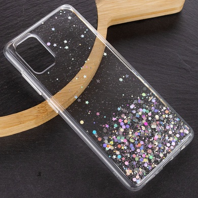 TPU чехол Star Glitter для Samsung Galaxy A32 4G Прозрачный
