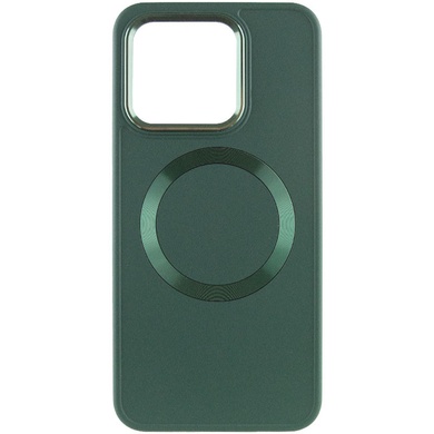 TPU чохол Bonbon Metal Style with MagSafe для Xiaomi 14 Pro, Зелений / Army green