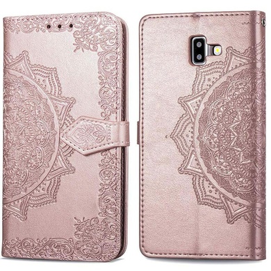 Кожаный чехол (книжка) Art Case с визитницей для Samsung Galaxy J6+ (2018) (J610F), Розовый