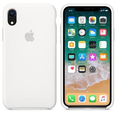 Чехол Silicone case (AAA) для Apple iPhone XR (6.1") Белый / White