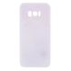 TPU чехол матовый soft touch для Samsung G955 Galaxy S8 Plus, Цветы Розовый