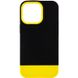 Чохол TPU+PC Bichromatic для Apple iPhone 13 Pro Max (6.7"), Black / Yellow