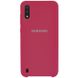 Чехол Silicone Cover (AA) для Samsung Galaxy A01 Красный / Rose Red