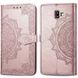 Шкіряний чохол (книжка) Art Case з візитницею для Samsung Galaxy J6+ (2018) (J610F), Розовый