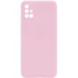 Силиконовый чехол Candy Full Camera для Samsung Galaxy A51 Розовый / Pink Sand