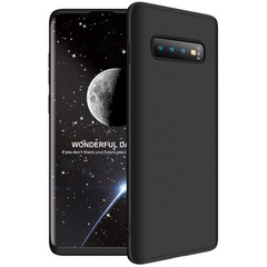 Пластиковая накладка GKK LikGus 360 градусов (opp) для Samsung Galaxy S10 Черный