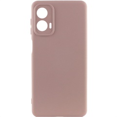 Чехол Silicone Cover Lakshmi Full Camera (A) для Motorola Moto G24 Розовый / Pink Sand