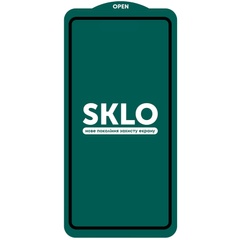 Защитное стекло SKLO 5D (тех.пак) для Realme 10 4G Черный / Белая подложка