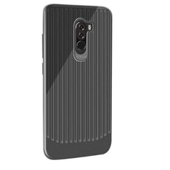 TPU чехол Grill для Xiaomi Pocophone F1, Черный (прозрачный)