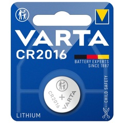 Батарейка Varta CR 2016 BLI 1 Lithium (6572), Сірий