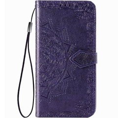 Кожаный чехол (книжка) Art Case с визитницей для Oppo A52 / A72 / A92 Фиолетовый