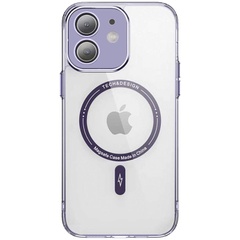 TPU+PC чохол Fullcolor with Magnetic Safe для Apple iPhone 12 (6.1"), Purple