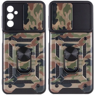 Ударопрочный чехол Camshield Serge Ring Camo для Samsung Galaxy M23 5G / M13 4G Коричневый / Army Brown