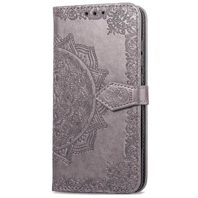 Кожаный чехол (книжка) Art Case с визитницей для Samsung Galaxy J6+ (2018) (J610F), Серый