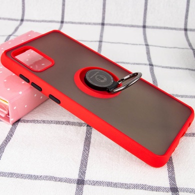 TPU+PC чехол Deen ColorEdgingRing for Magnet для Samsung Galaxy A51 Красный