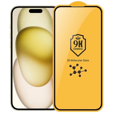 Молекулярне 3D скло Flexible Molecular для Apple iPhone 15 Pro Max (6.7"), Чорний