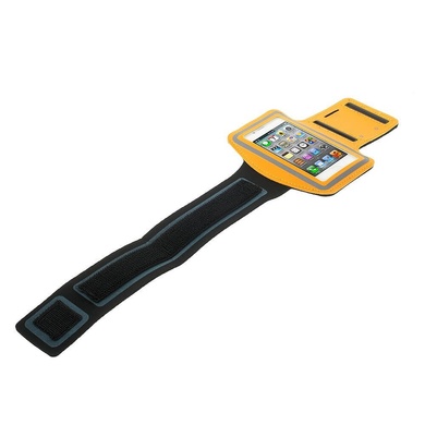 Неопреновый спортивный чехол на руку для Apple iPhone 4/4S, Желтый