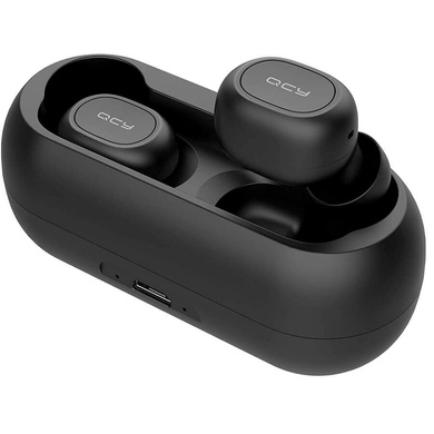 Bluetooth навушники QCY T1 Stereo Earphones, Чорний