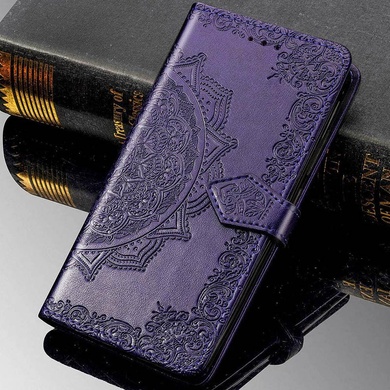 Кожаный чехол (книжка) Art Case с визитницей для Oppo A52 / A72 / A92 Фиолетовый