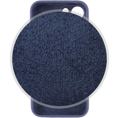 Чехол Silicone Case Full Camera Protective (AA) для Apple iPhone 14 Plus (6.7") Темно-синий / Midnight blue