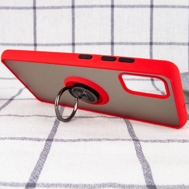 TPU+PC чехол Deen ColorEdgingRing for Magnet для Samsung Galaxy A51 Красный